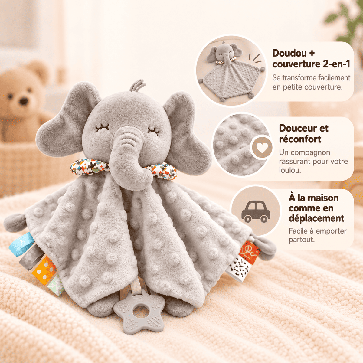 Le Doudou Éléphant 🐘